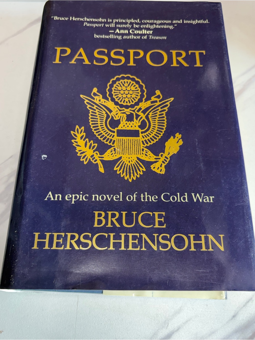 🔥 Bruce Herschensohn Passport Signed 1st Printing 2003 Hardcover Cold War Novel🔥